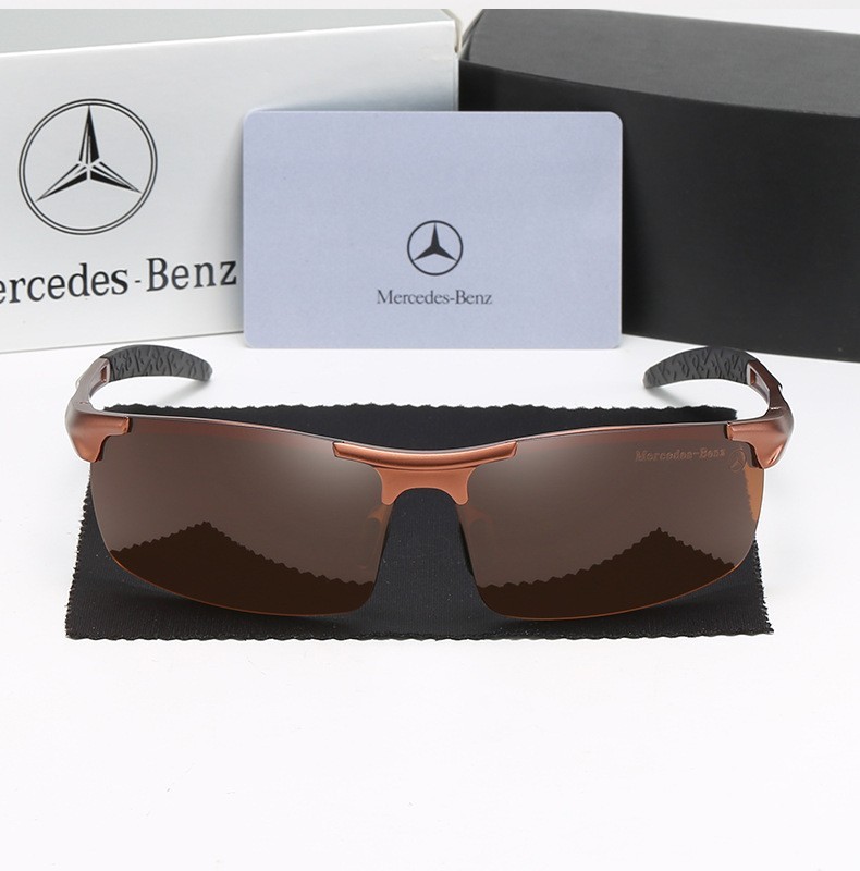 Wholesale Mercedes Benz Aluminum Polarized Driving Glasses for Men Automotive Sports Sunglasses Custom Luxury Car Brand Eyewear with Logo 8177
