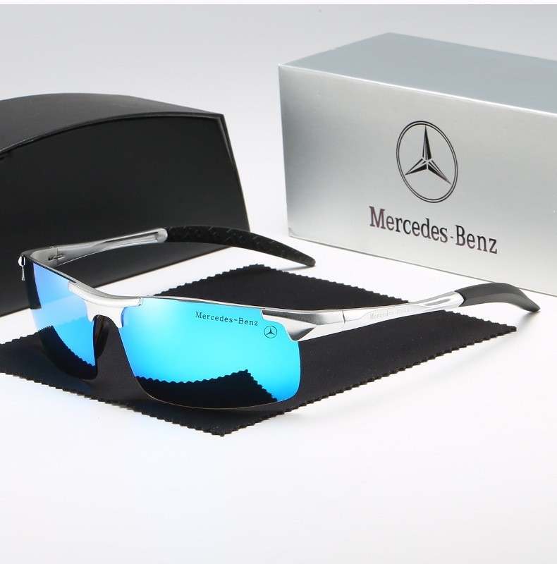 Wholesale Mercedes Benz Aluminum Polarized Driving Glasses for Men Automotive Sports Sunglasses Custom Luxury Car Brand Eyewear with Logo 8177