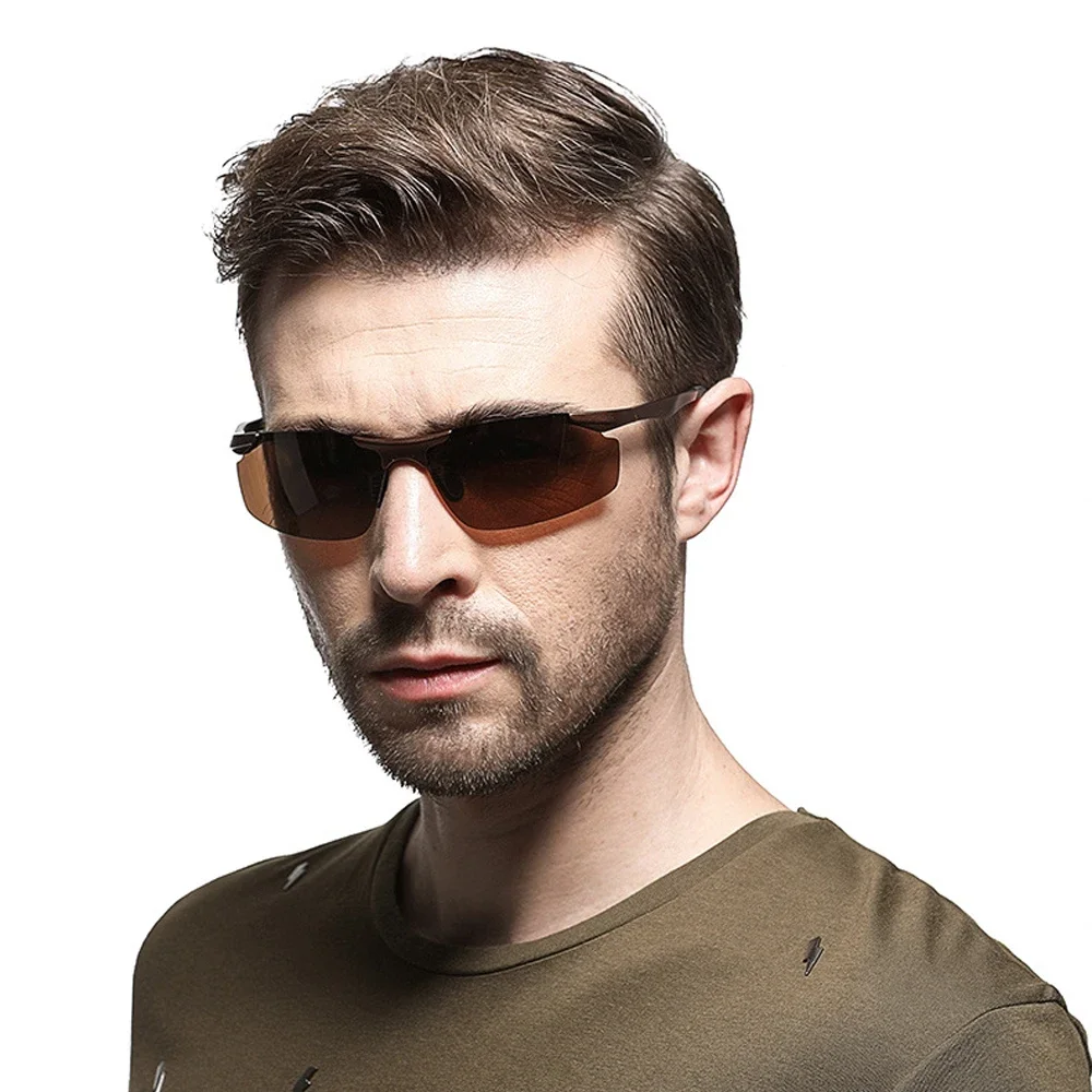 Custom Engraving Laser Billet Aluminum Sports Polarized Sunglasses for Camping Men's Athlete Cross Country Running Glasses with Logo