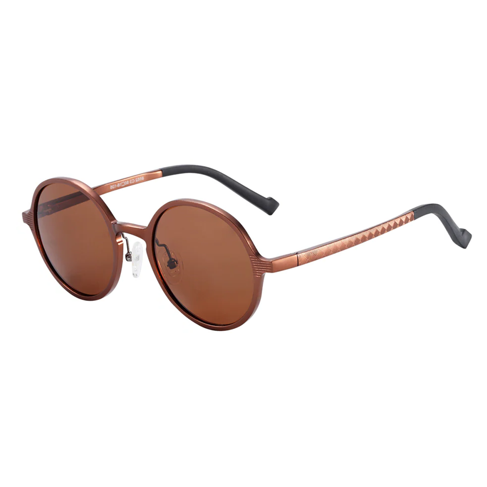 Bulk Wholesale Retro Round Polarized Shades for Men Aluminum Single Bridge Vintage Circle Sunglasses John Lennon Eyewear Manufacturer China
