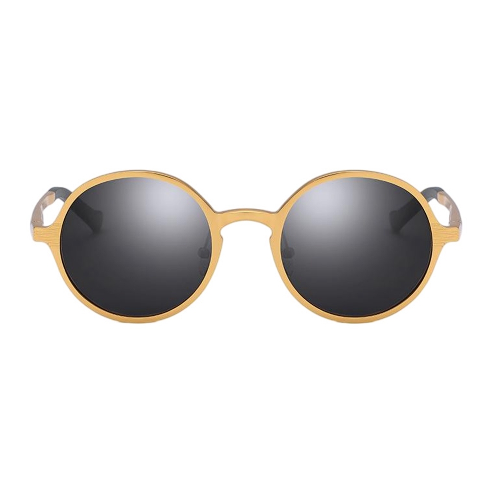 Bulk Wholesale Retro Round Polarized Shades for Men Aluminum Single Bridge Vintage Circle Sunglasses John Lennon Eyewear Manufacturer China