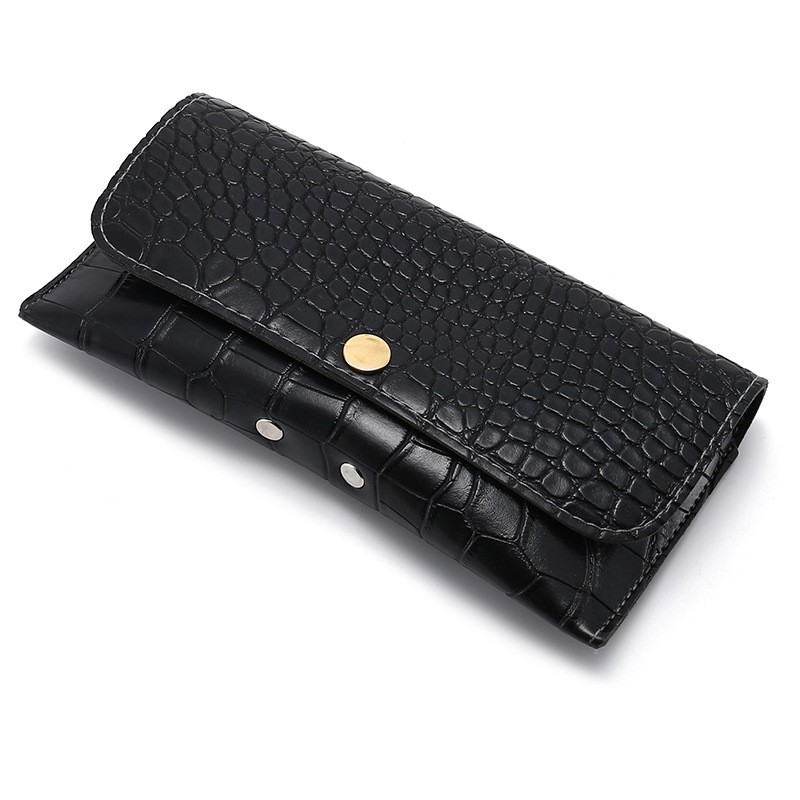 Custom Eyewear Packaging Box for Luxury Designer Sunglasses with Logo Flap Closure Faux Crocodile Skin Leather Glasses Case Wholesale China