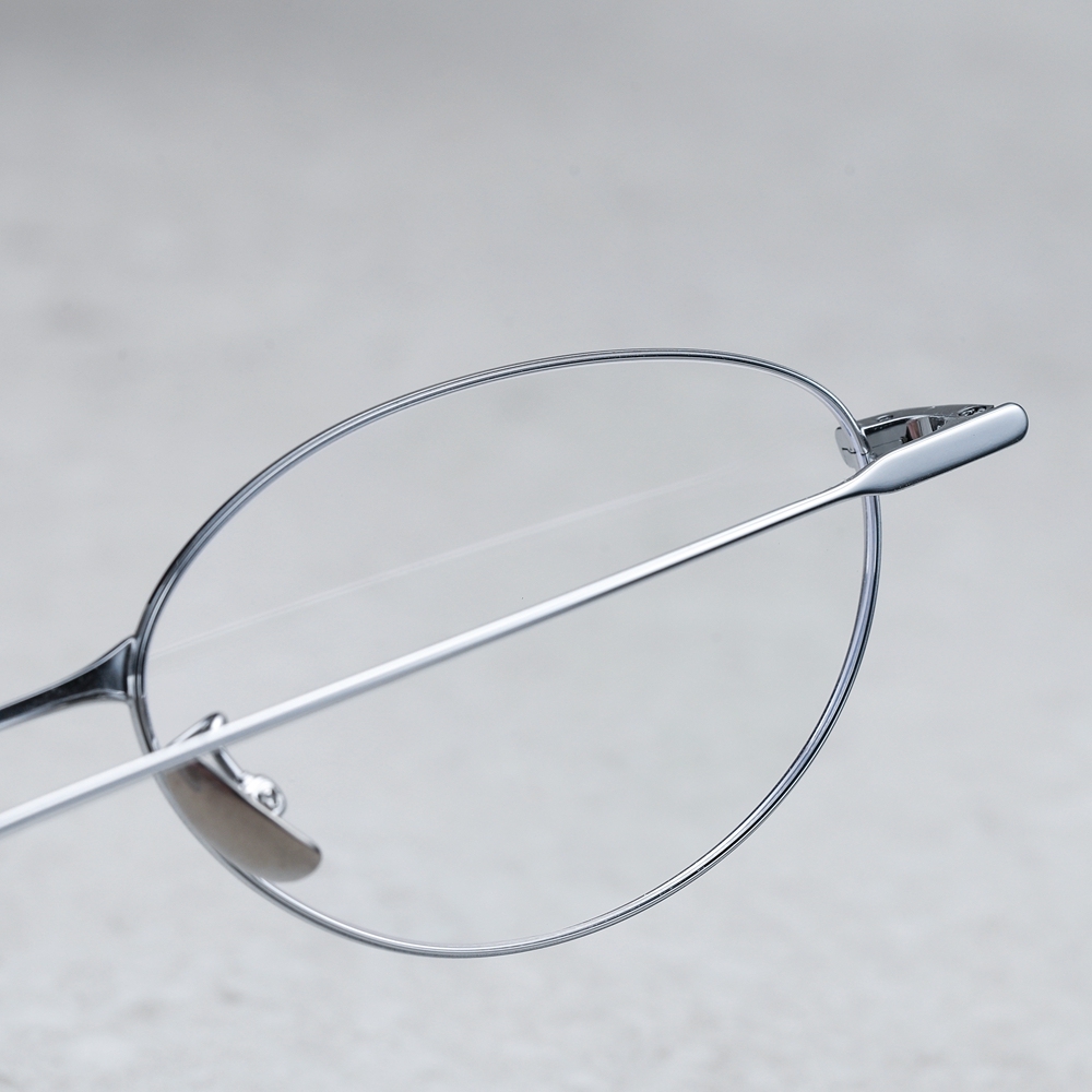 Wholesale IP Plated Titanium Optical Frame for Women Academic Style Blue Light Blocking Glasses Ladies Petite Oval Prescription Eyeglasses Online