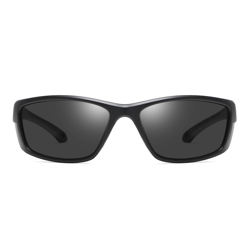 Custom Plastic Wrap Around Sports Shades for Men Outdoor Athletic Sunglasses with Rubber Nose Pads Polarized Fishing Glasses Wholesale China