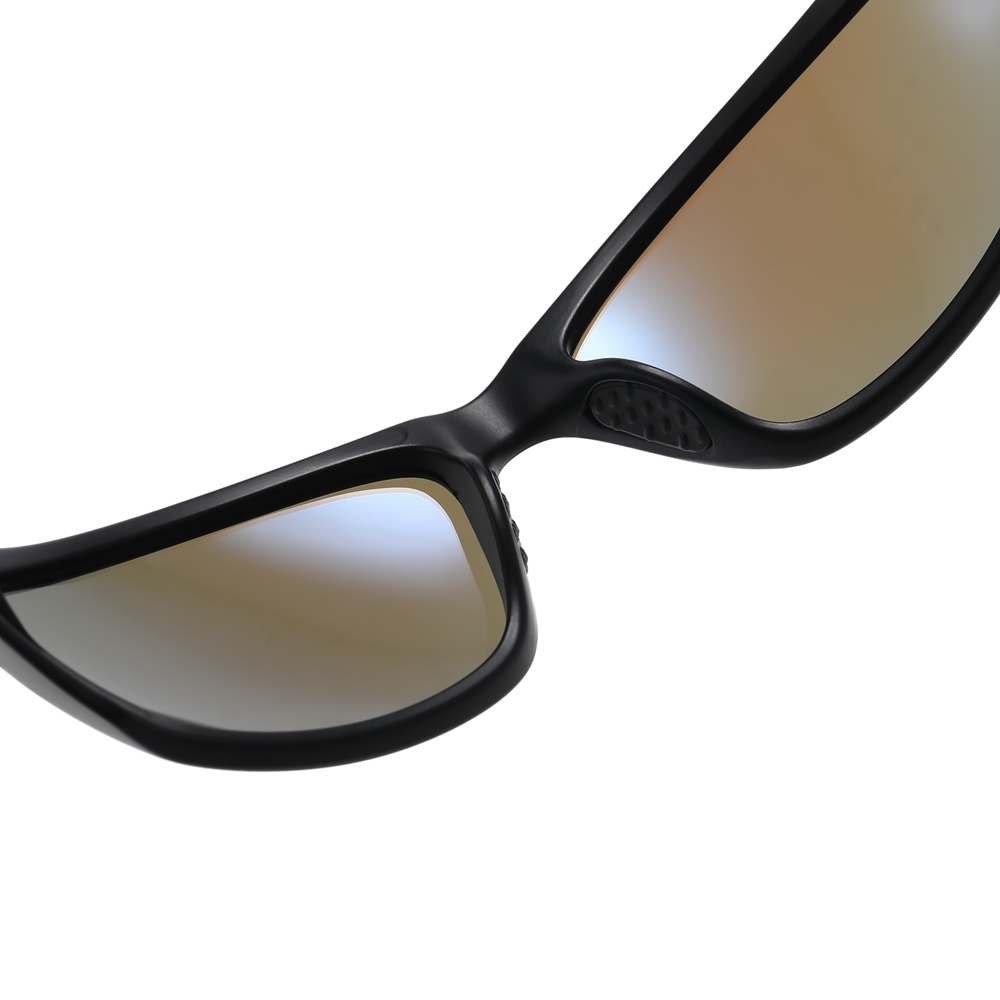 Custom Plastic Wrap Around Sports Shades for Men Outdoor Athletic Sunglasses with Rubber Nose Pads Polarized Fishing Glasses Wholesale China