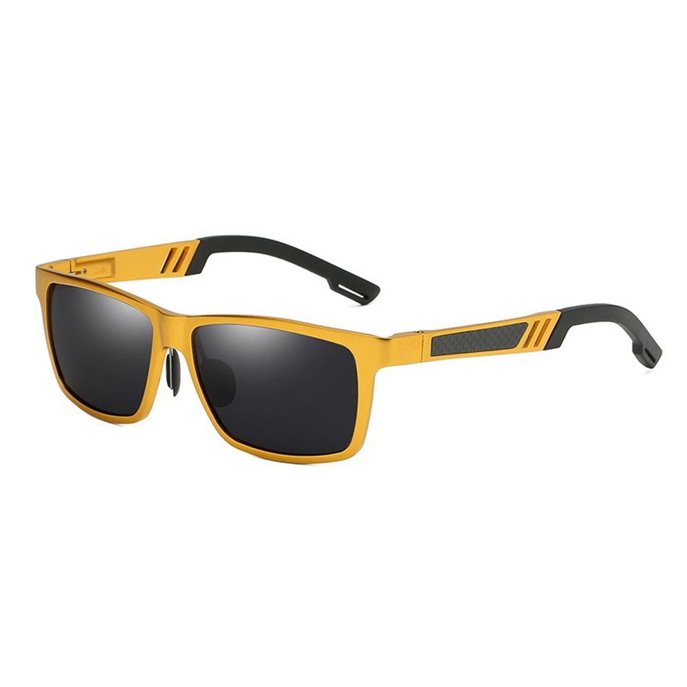 Wholesale Men's Awesome Business Casual Sunglasses Custom Aluminum Metal Wayfarer Sunglass for Daily Use Lifestyle Square Polarized Glasses