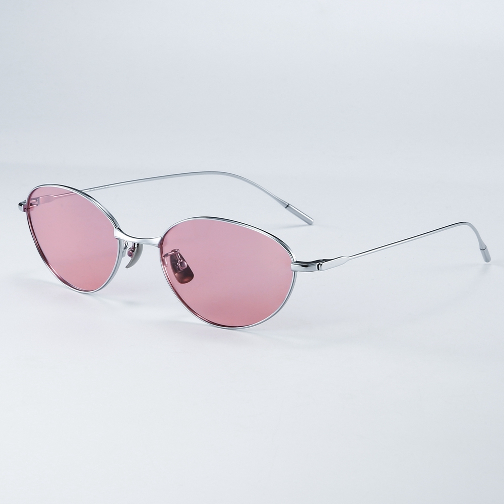 Cutom Beta Titanium Eyewear Manufacturer China Women's Petite Thin Oval Shades for Ladies Trendy Polarized Sunglasses Wholesale Online
