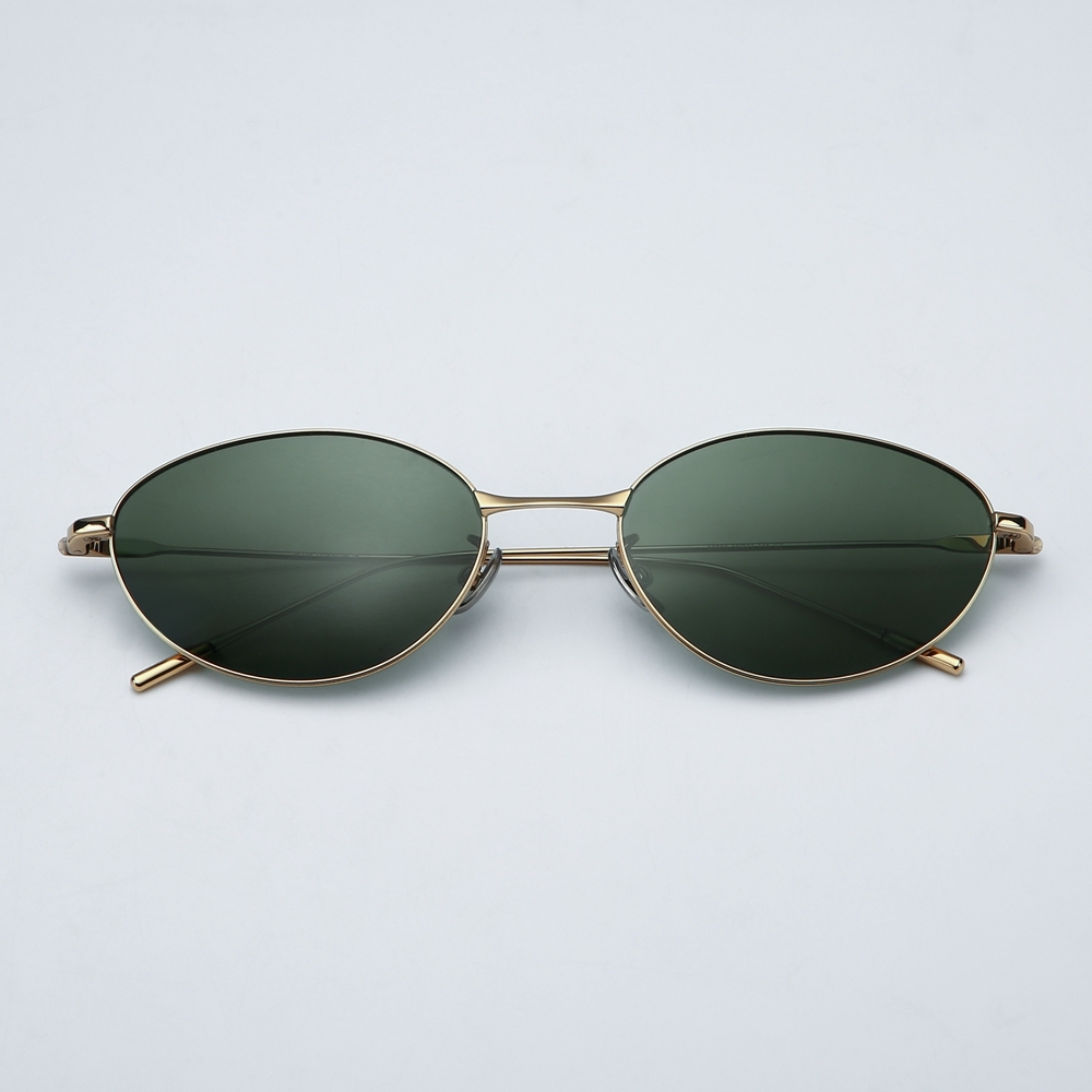 Cutom Beta Titanium Eyewear Manufacturer China Women's Petite Thin Oval Shades for Ladies Trendy Polarized Sunglasses Wholesale Online