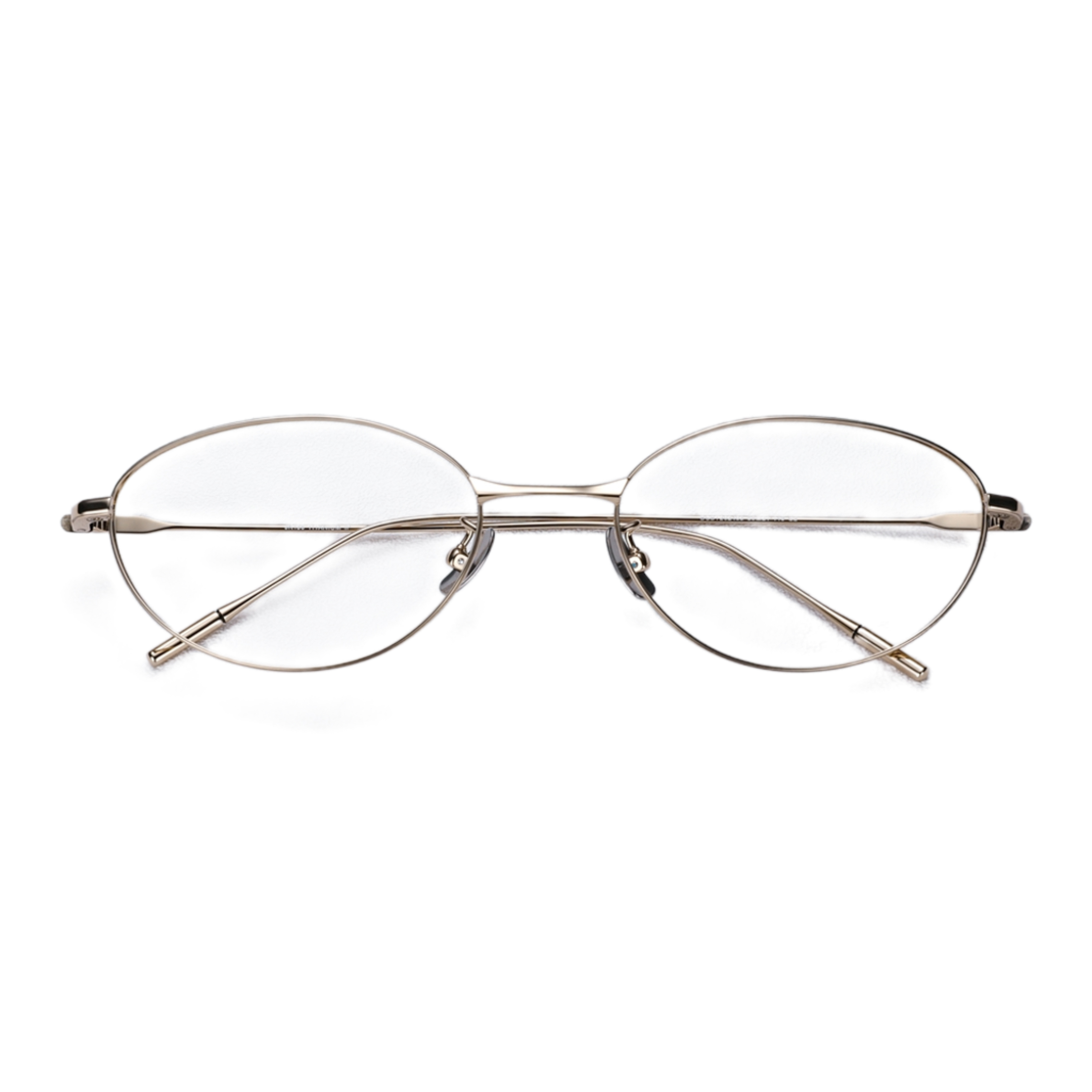 Wholesale IP Plated Titanium Optical Frame for Women Academic Style Blue Light Blocking Glasses Ladies Petite Oval Prescription Eyeglasses Online