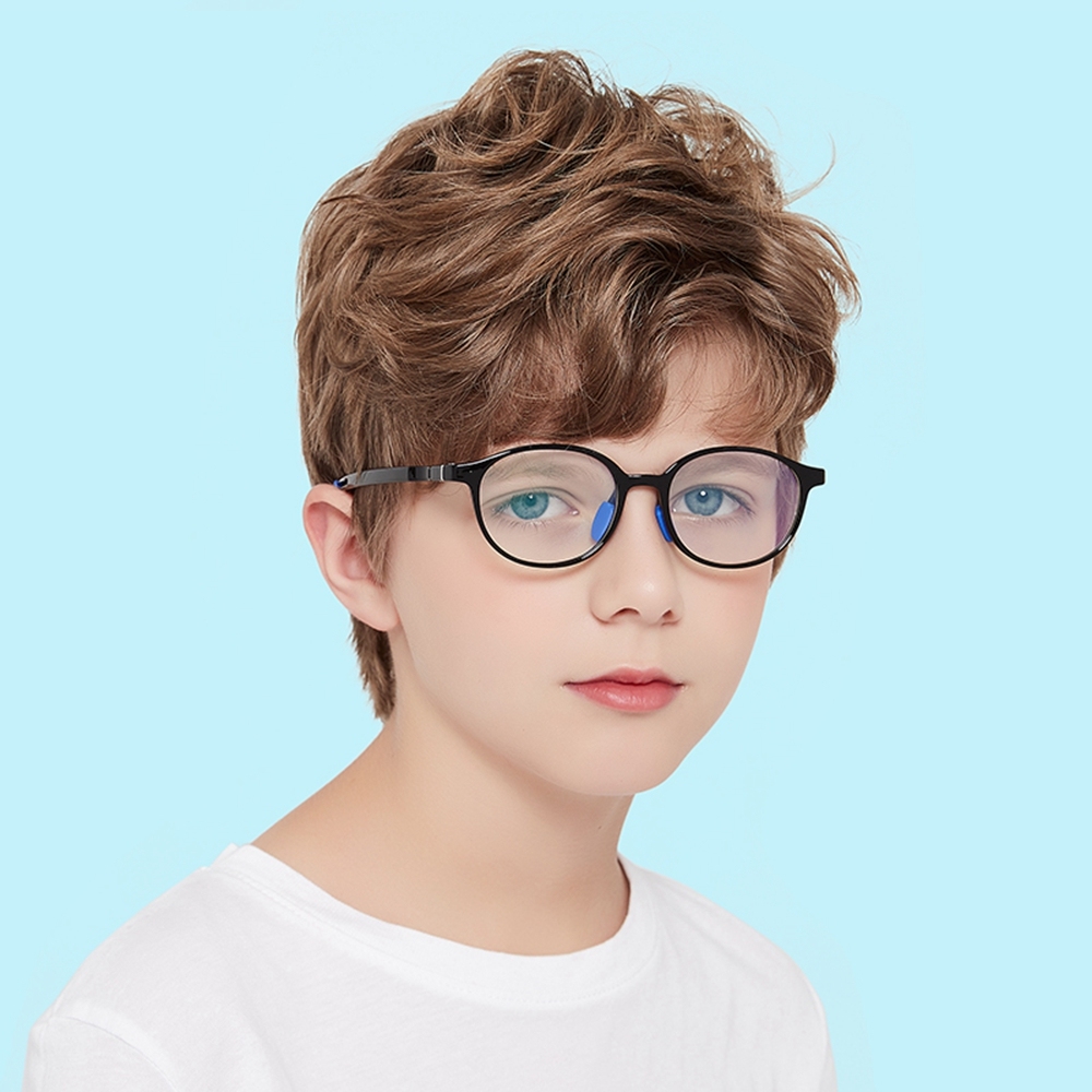 Custom Kids TR90 Oval Optical Frames with Anti-Slip Ear Hooks Blue Light Filter Glasses for Children's Prescription Eyeglasses Wholesale Online
