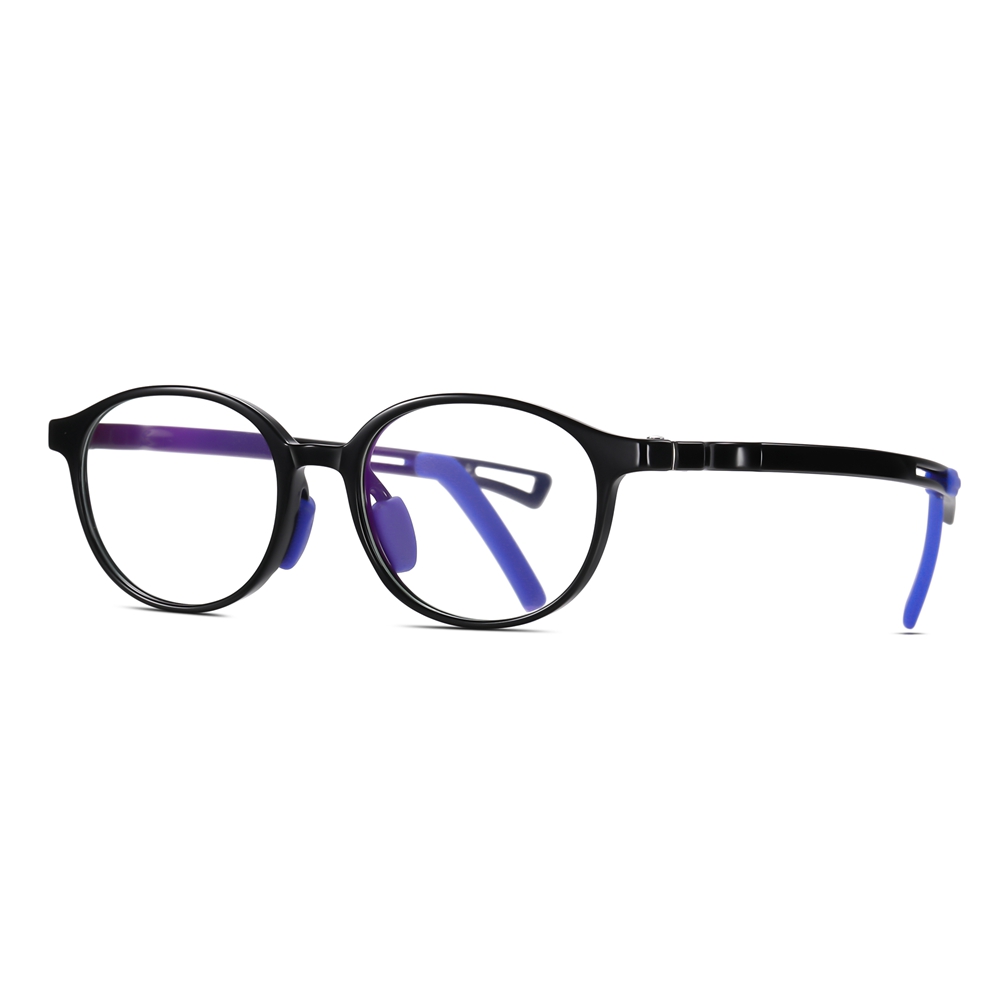 Custom Kids TR90 Oval Optical Frames with Anti-Slip Ear Hooks Blue Light Filter Glasses for Children's Prescription Eyeglasses Wholesale Online