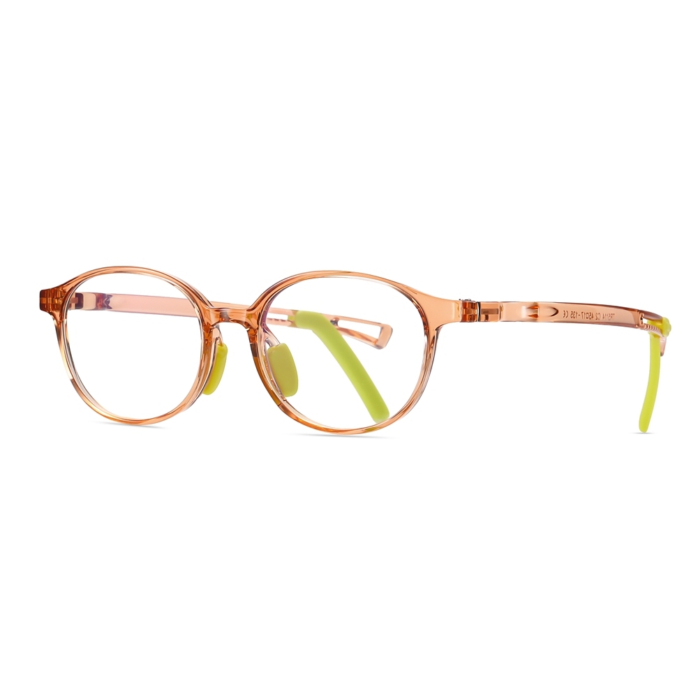 Custom Kids TR90 Oval Optical Frames with Anti-Slip Ear Hooks Blue Light Filter Glasses for Children's Prescription Eyeglasses Wholesale Online