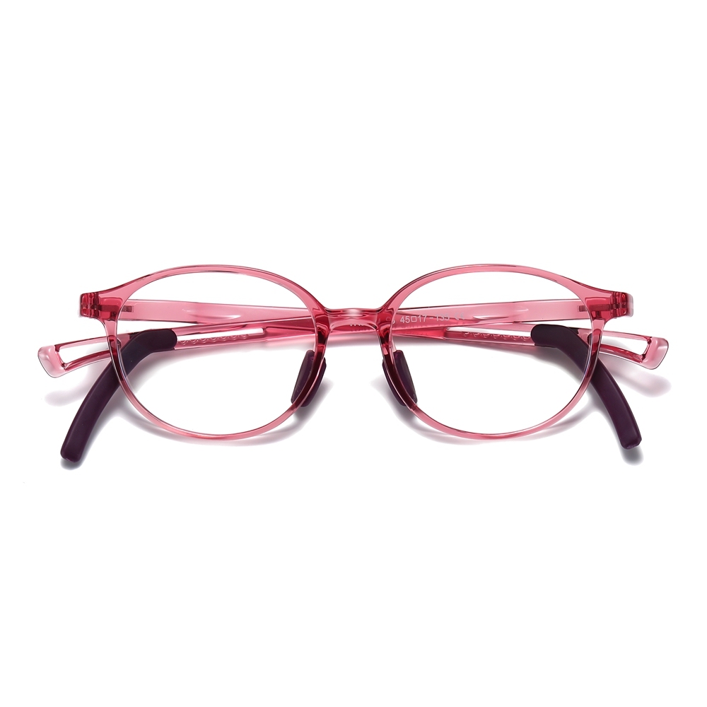 Custom Kids TR90 Oval Optical Frames with Anti-Slip Ear Hooks Blue Light Filter Glasses for Children's Prescription Eyeglasses Wholesale Online