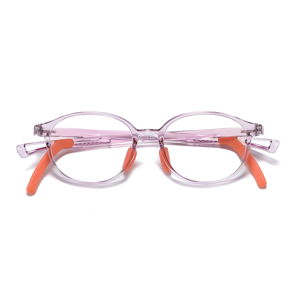 Custom Kids TR90 Oval Optical Frames with Anti-Slip Ear Hooks Blue Light Filter Glasses for Children's Prescription Eyeglasses Wholesale Online