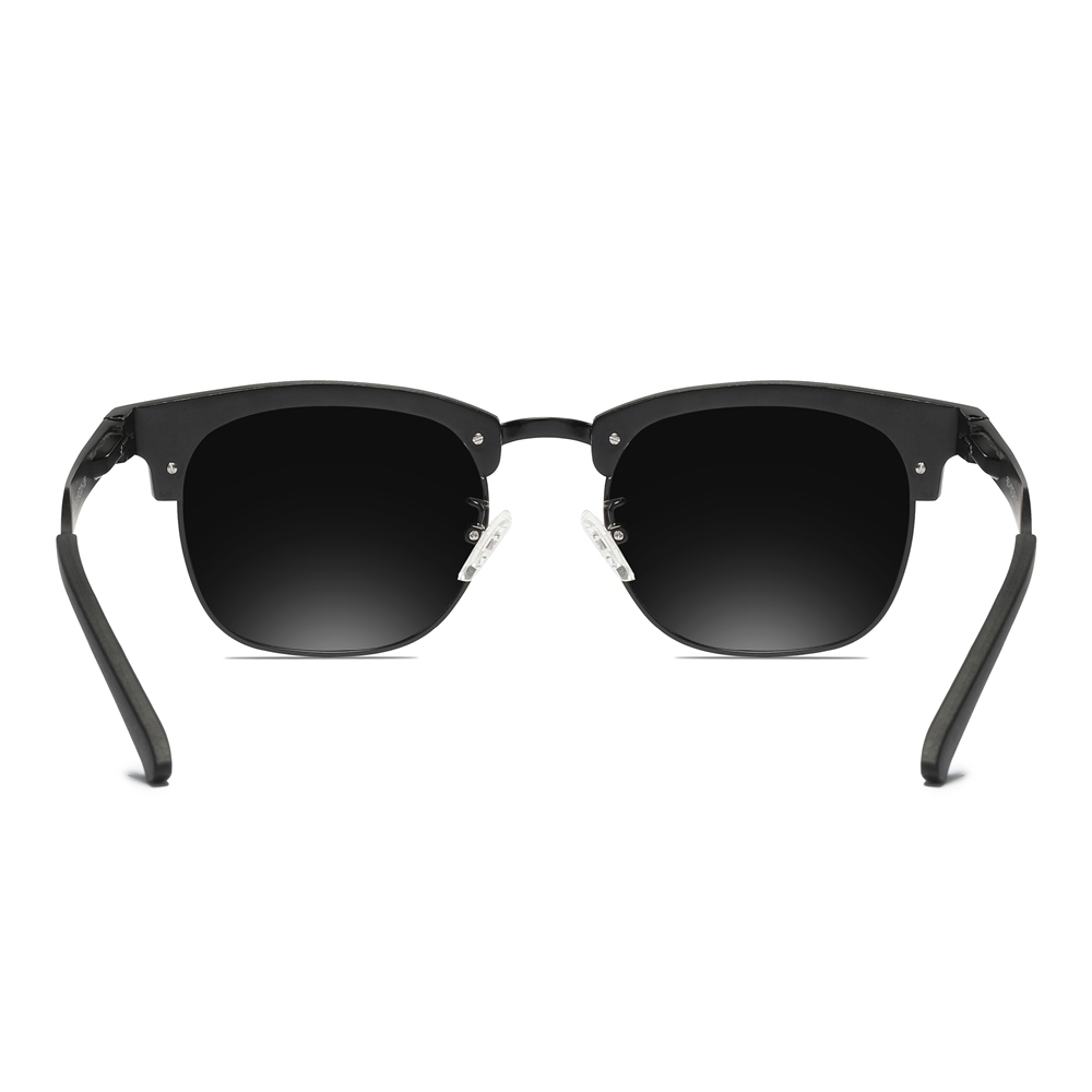 Wholesale Aluminum Clubmaster Shades Versatile Browline Square Polarized Glasses for Men Modern Classic Designer Sunglasses without Logo RB3507