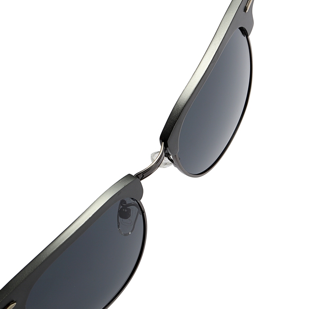 Wholesale Aluminum Clubmaster Shades Versatile Browline Square Polarized Glasses for Men Modern Classic Designer Sunglasses without Logo RB3507