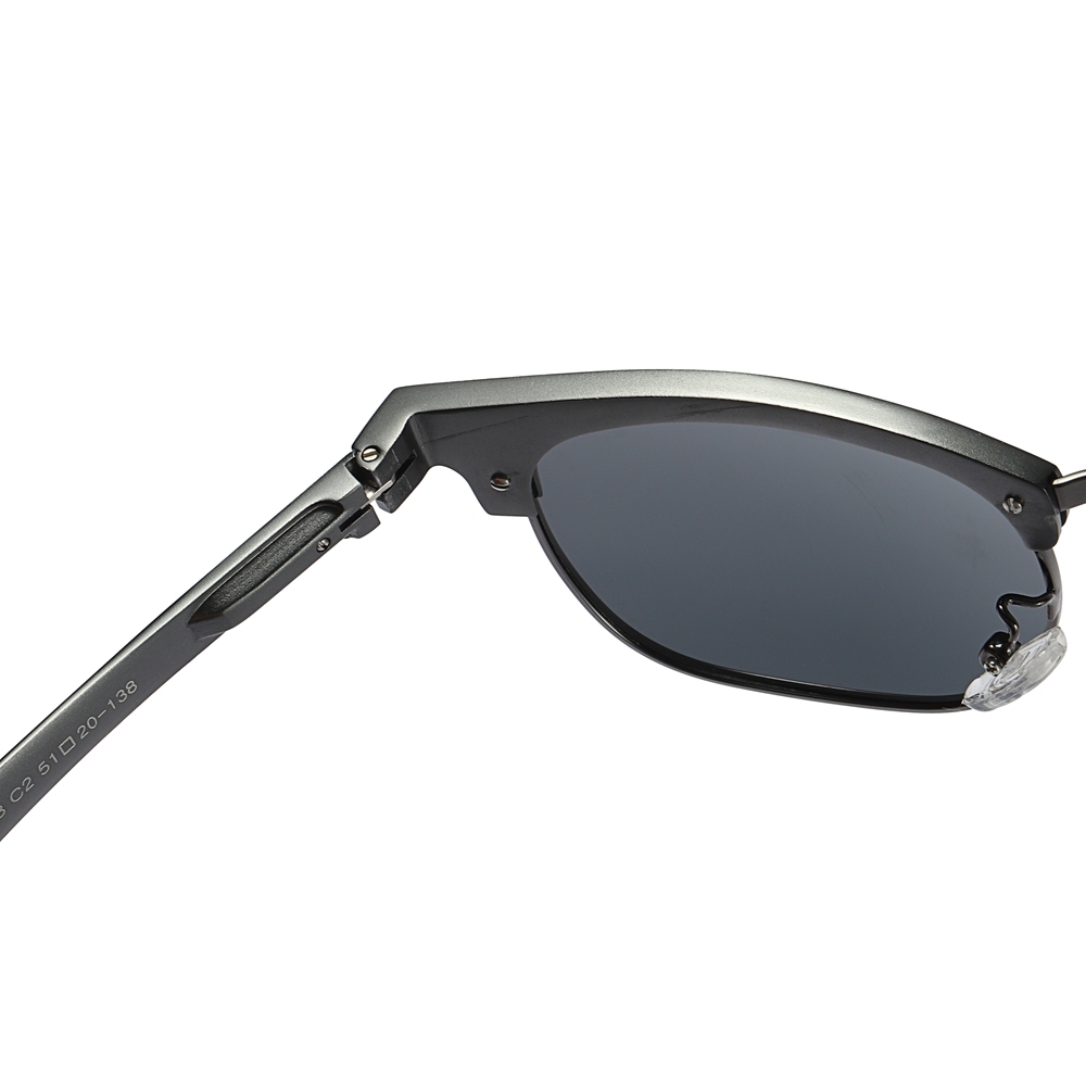 Wholesale Aluminum Clubmaster Shades Versatile Browline Square Polarized Glasses for Men Modern Classic Designer Sunglasses without Logo RB3507