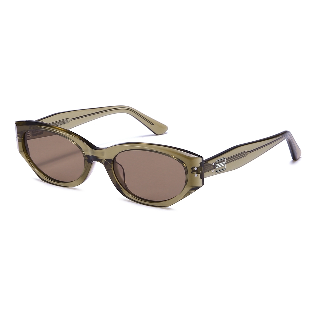 Wholesale Ladies Acetate Cat-eye Shades with Metal Accents & Flat Nylon Lenses GM Rococo Sunglasses for Women Luxury Designer Eyewear Manufacturer