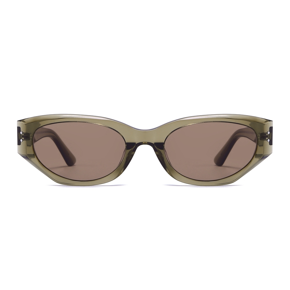 Wholesale Ladies Acetate Cat-eye Shades with Metal Accents & Flat Nylon Lenses GM Rococo Sunglasses for Women Luxury Designer Eyewear Manufacturer
