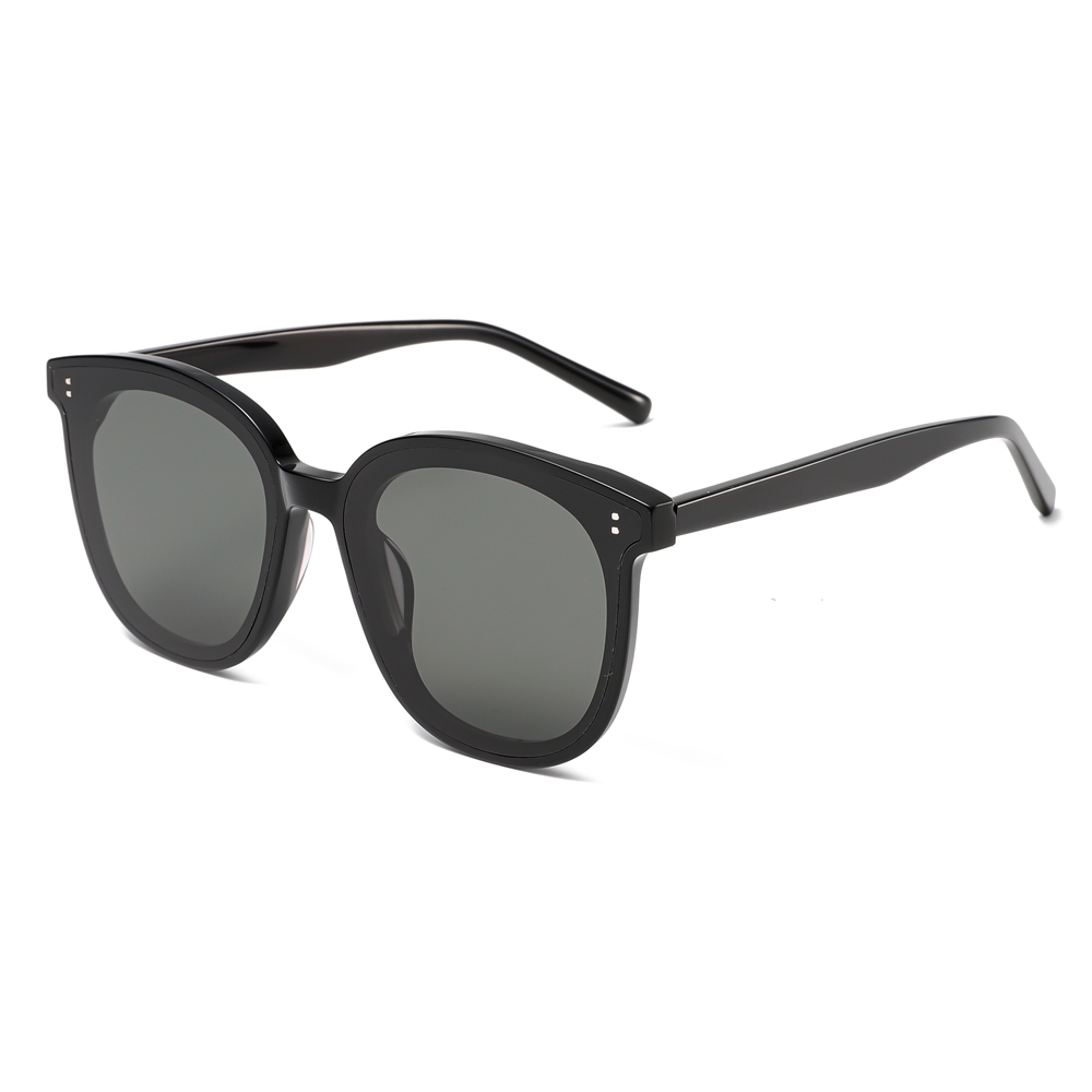 Custom Ladies Big Round Square Acetate Sunglasses GM Brand Myma Flatba Black Shades with Pins for Men's Designer Eyewear Wholesale Online