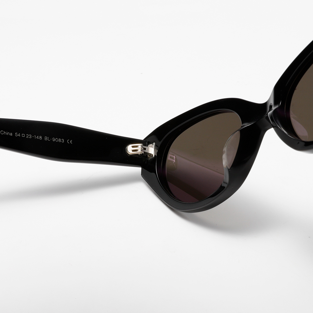 Wholesale Ladies Acetate Cat-eye Shades with Metal Accents & Flat Nylon Lenses GM Rococo Sunglasses for Women Luxury Designer Eyewear Manufacturer