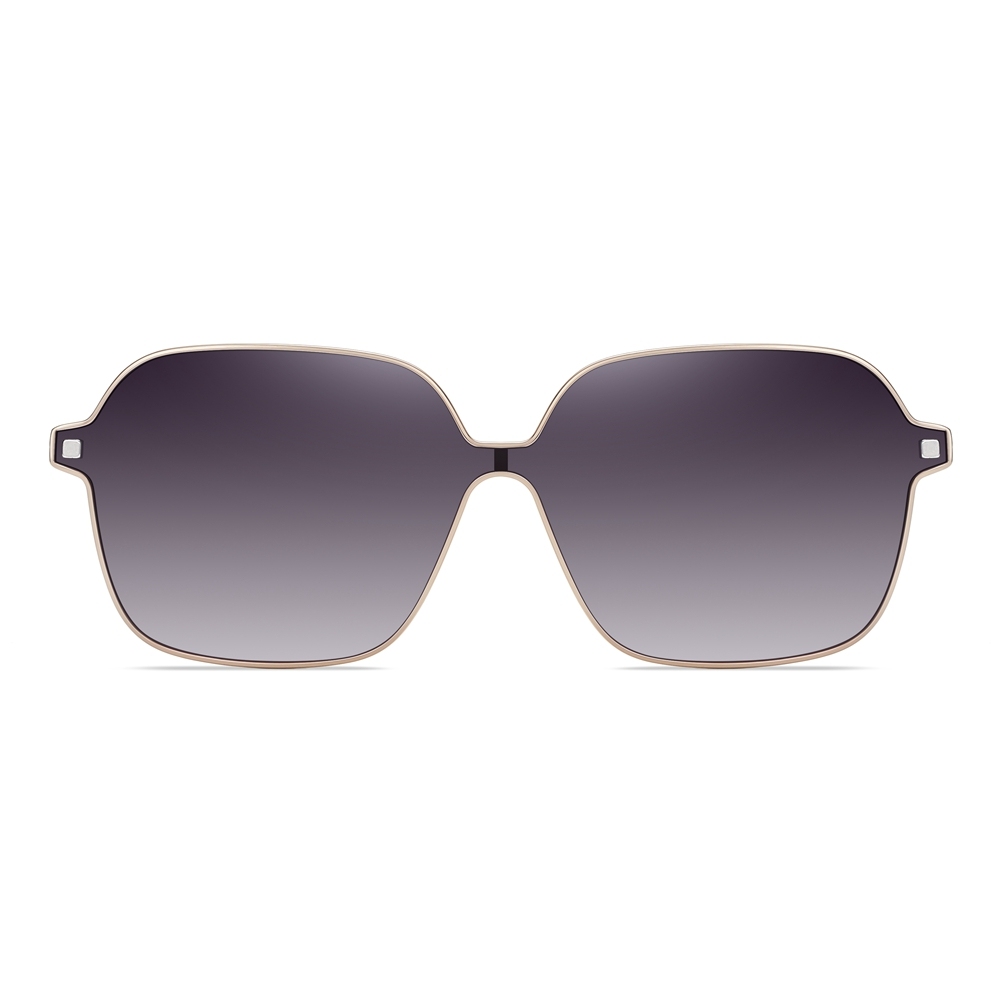 Wholesale TR90 Large Rounded Square Eyeglass Frames with Magnetic Polarized Clip-on Shades for Women 2 in 1 Prescription Glasses and Sunglasses