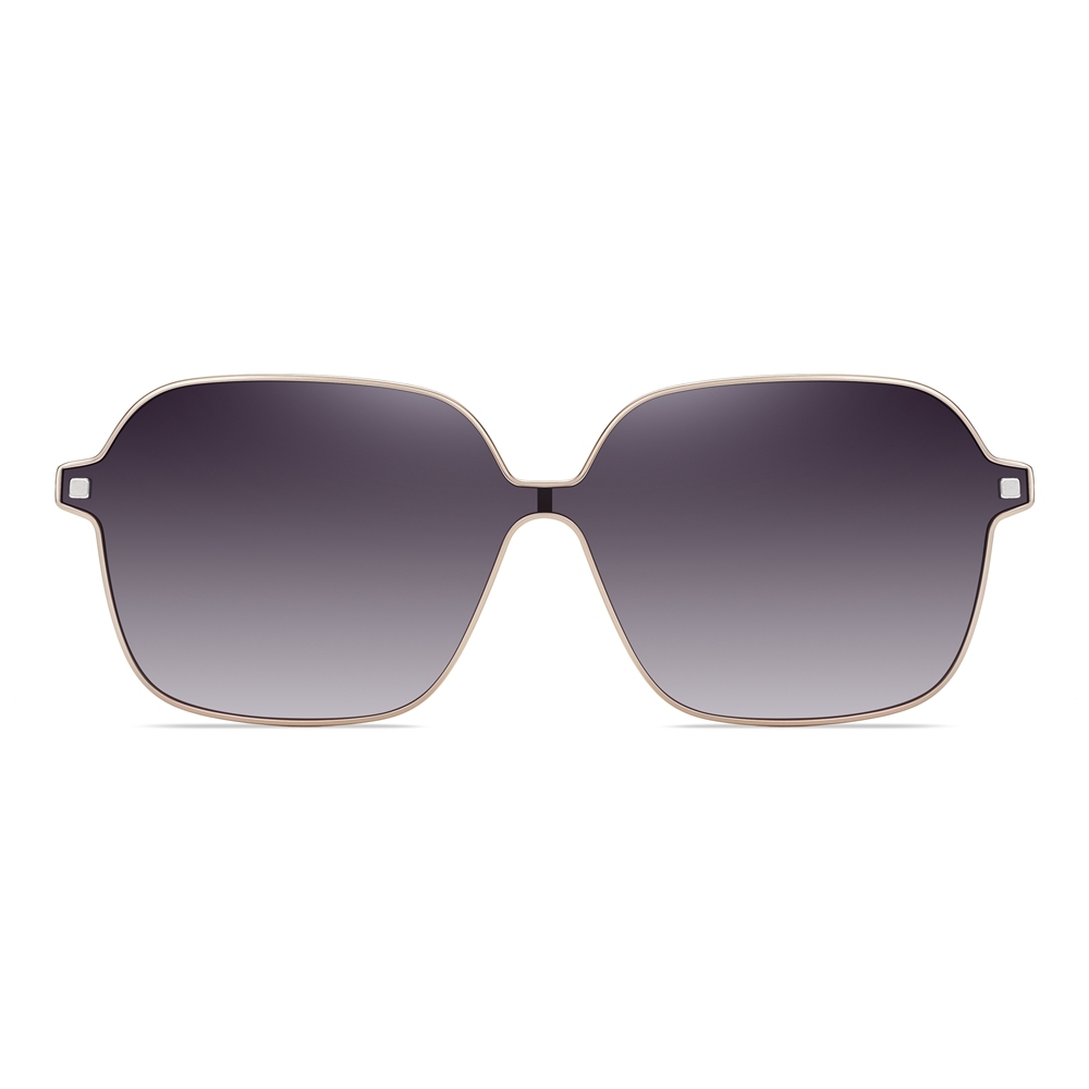 Wholesale TR90 Large Rounded Square Eyeglass Frames with Magnetic Polarized Clip-on Shades for Women 2 in 1 Prescription Glasses and Sunglasses