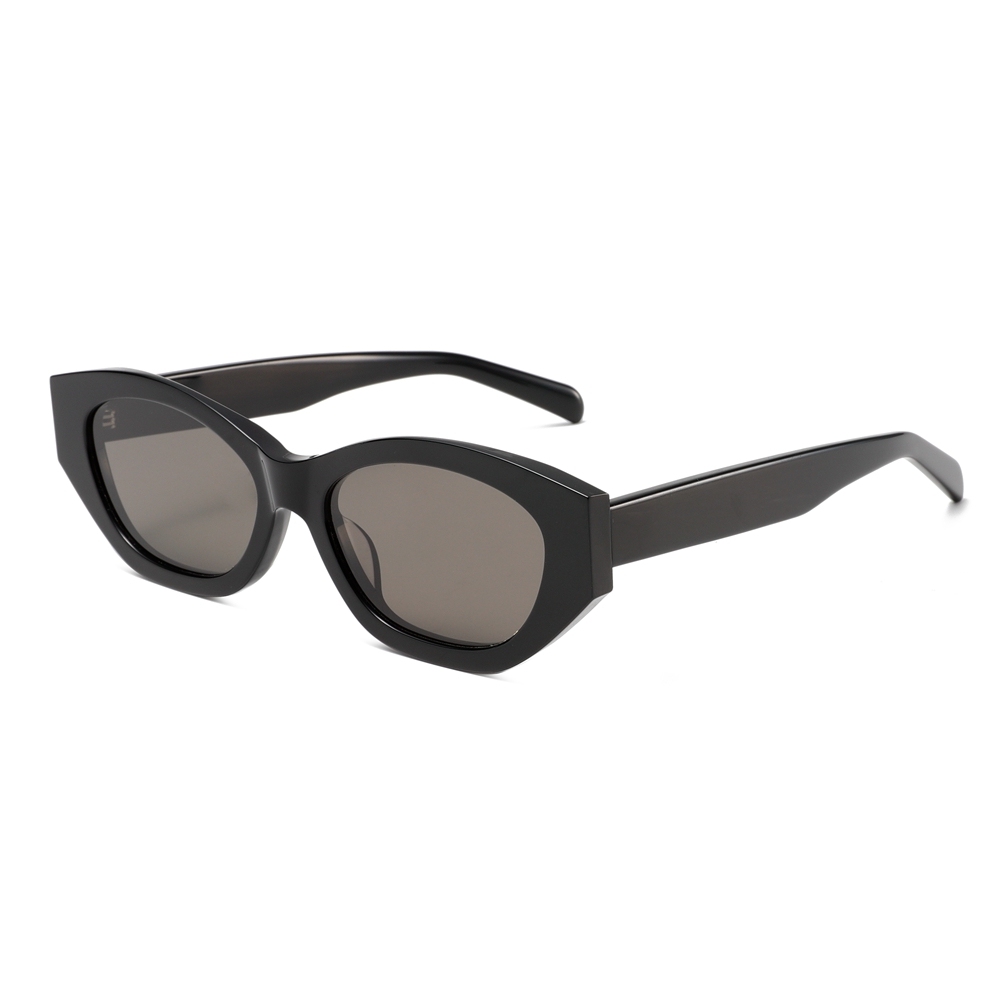 Custom Fashion-forward Winged Cat Eye Sunglasses with Oval Nylon Lenses for Women Acetate Designer Eyewear Wholesale Ladies Branded Shades Online