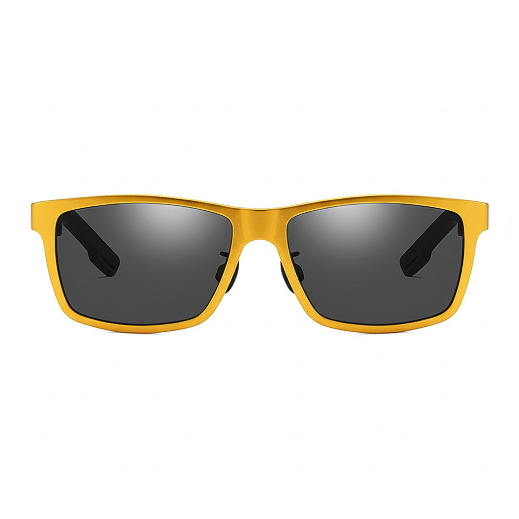 Wholesale Men's Awesome Business Casual Sunglasses Custom Aluminum Metal Wayfarer Sunglass for Daily Use Lifestyle Square Polarized Glasses
