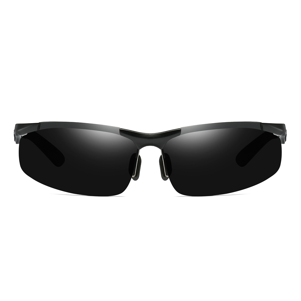 Wholesale Aluminum Sports Polarized Sunglasses for Men Semi-Rimless Cycling Glasses Good Quality Athletic Eyewear Manufacturer China