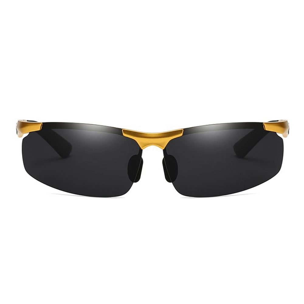 Wholesale Aluminum Sports Polarized Sunglasses for Men Semi-Rimless Cycling Glasses Good Quality Athletic Eyewear Manufacturer China