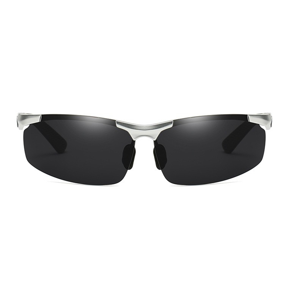 Wholesale Aluminum Sports Polarized Sunglasses for Men Semi-Rimless Cycling Glasses Good Quality Athletic Eyewear Manufacturer China
