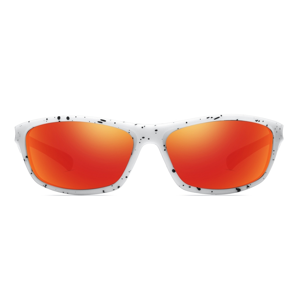 Cheap Custom Plastic Wrap Around Fishing Sunglasses with Logo for Youth Sports Eyewear Factory China Polarized Athletic Glasses Wholesale