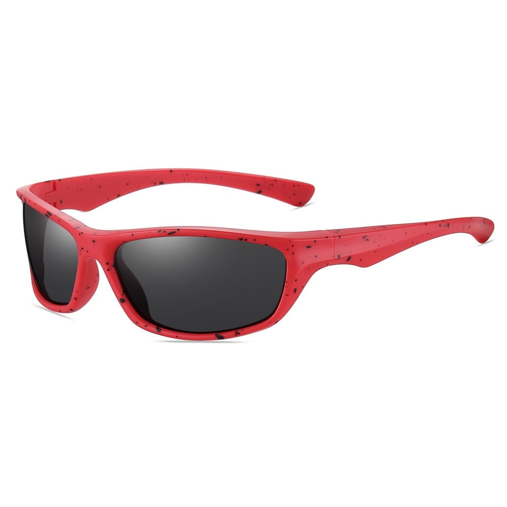 Cheap Custom Plastic Wrap Around Fishing Sunglasses with Logo for Youth Sports Eyewear Factory China Polarized Athletic Glasses Wholesale