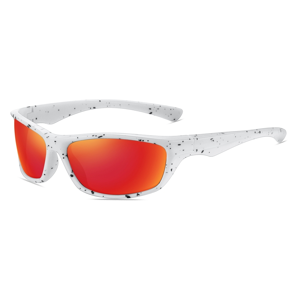 Cheap Custom Plastic Wrap Around Fishing Sunglasses with Logo for Youth Sports Eyewear Factory China Polarized Athletic Glasses Wholesale