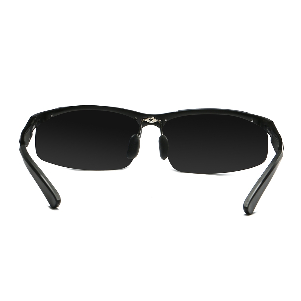 Wholesale Aluminum Sports Polarized Sunglasses for Men Semi-Rimless Cycling Glasses Good Quality Athletic Eyewear Manufacturer China
