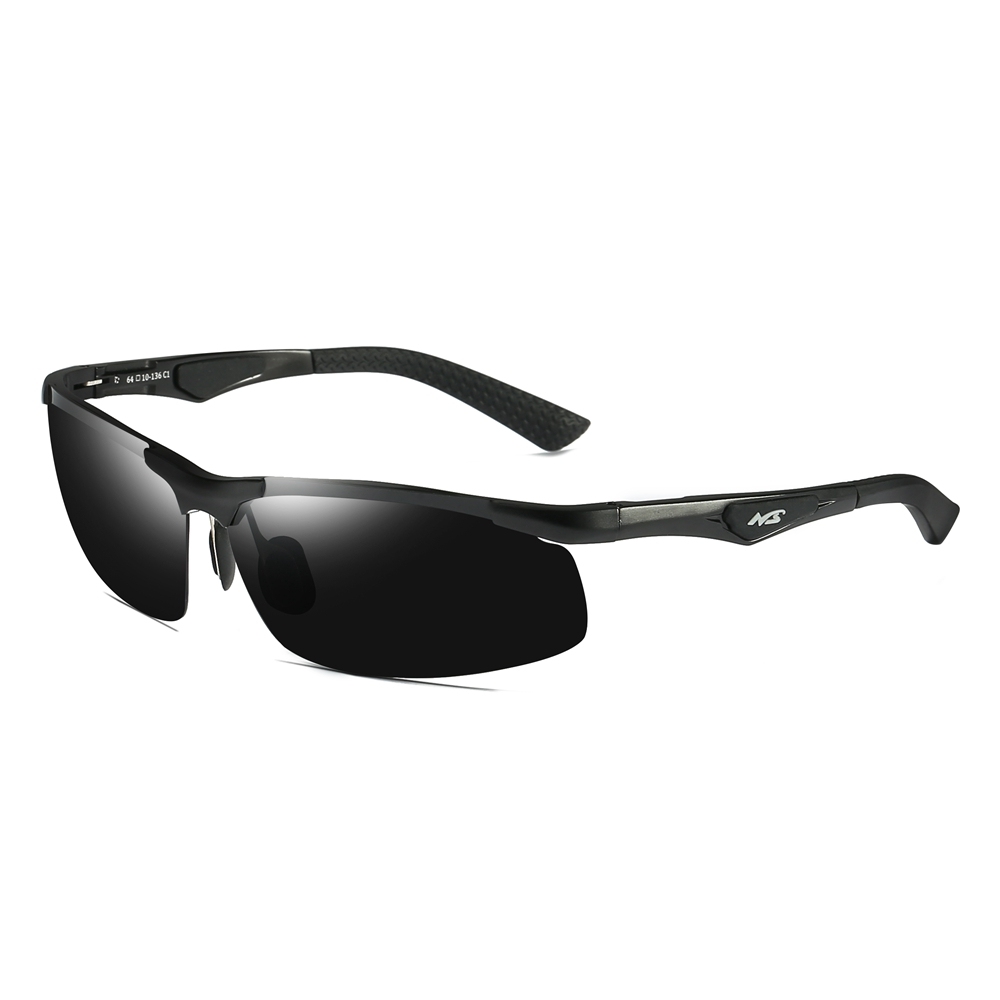 Wholesale Aluminum Sports Polarized Sunglasses for Men Semi-Rimless Cycling Glasses Good Quality Athletic Eyewear Manufacturer China