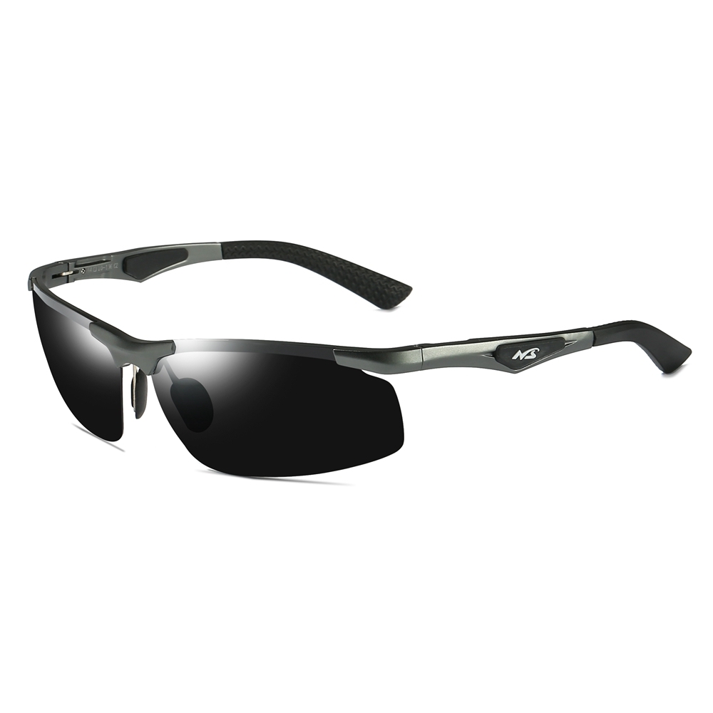 Wholesale Aluminum Sports Polarized Sunglasses for Men Semi-Rimless Cycling Glasses Good Quality Athletic Eyewear Manufacturer China