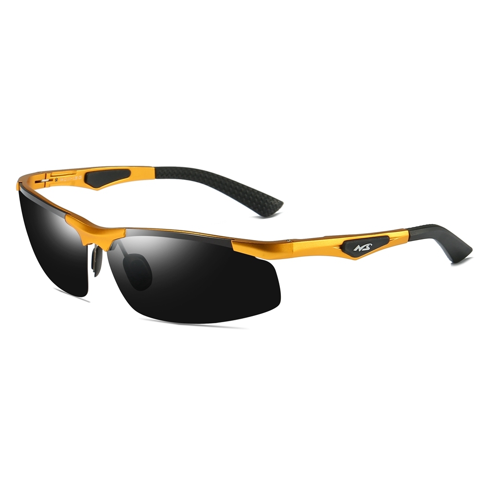 Wholesale Aluminum Sports Polarized Sunglasses for Men Semi-Rimless Cycling Glasses Good Quality Athletic Eyewear Manufacturer China