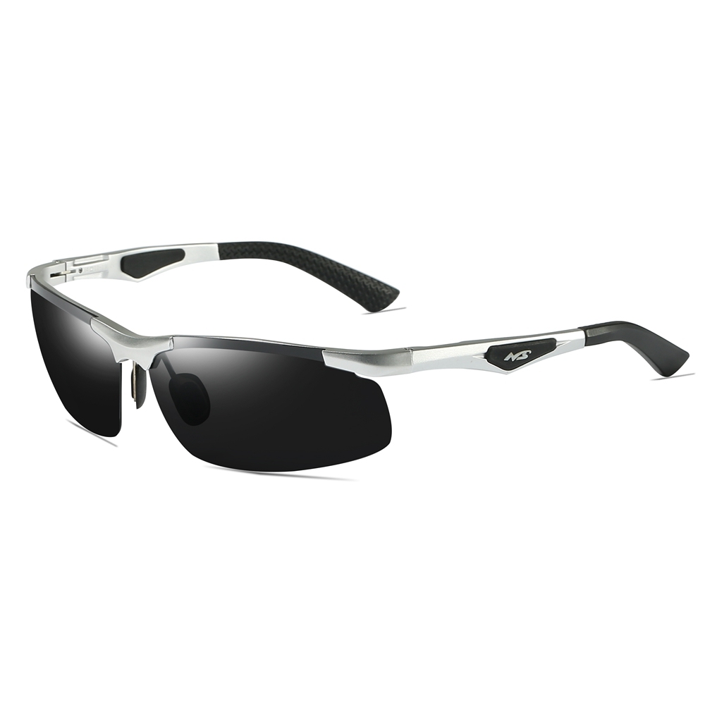 Wholesale Aluminum Sports Polarized Sunglasses for Men Semi-Rimless Cycling Glasses Good Quality Athletic Eyewear Manufacturer China