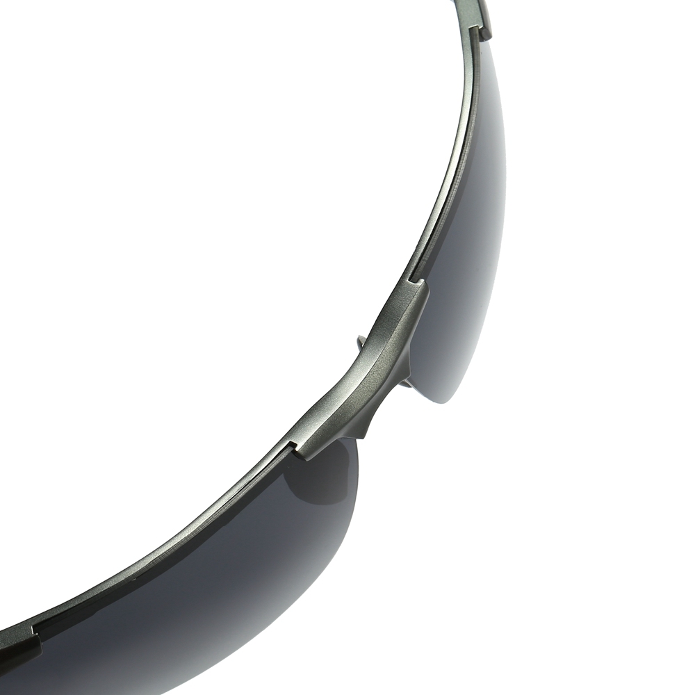 Wholesale Aluminum Sports Polarized Sunglasses for Men Semi-Rimless Cycling Glasses Good Quality Athletic Eyewear Manufacturer China