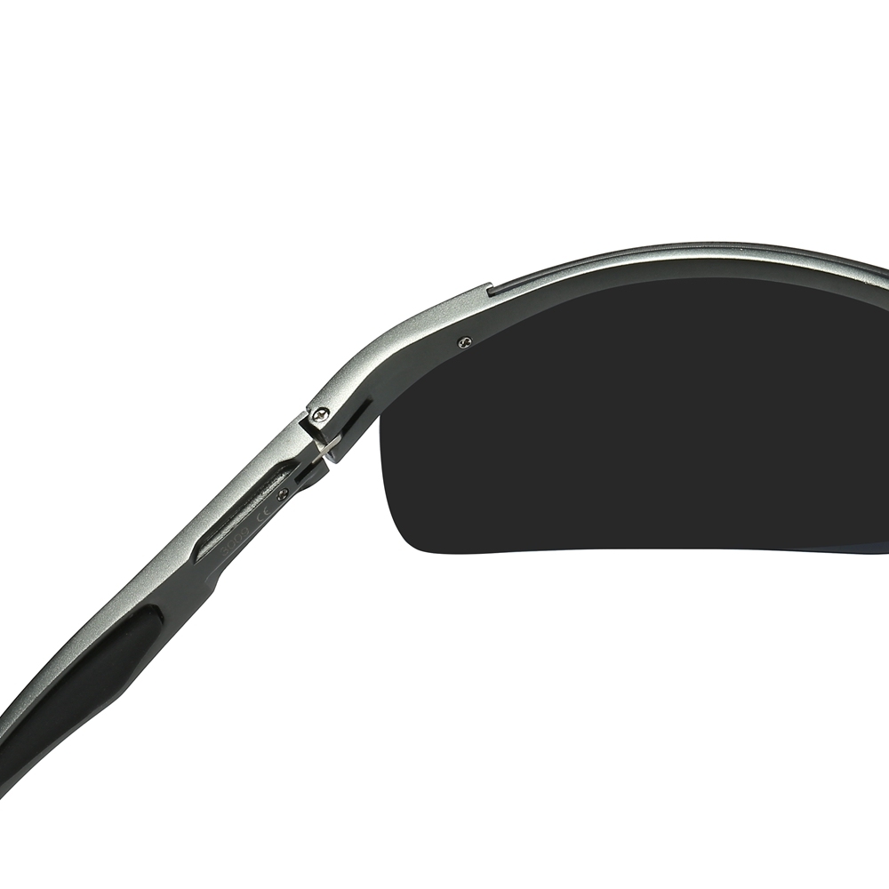 Wholesale Aluminum Sports Polarized Sunglasses for Men Semi-Rimless Cycling Glasses Good Quality Athletic Eyewear Manufacturer China