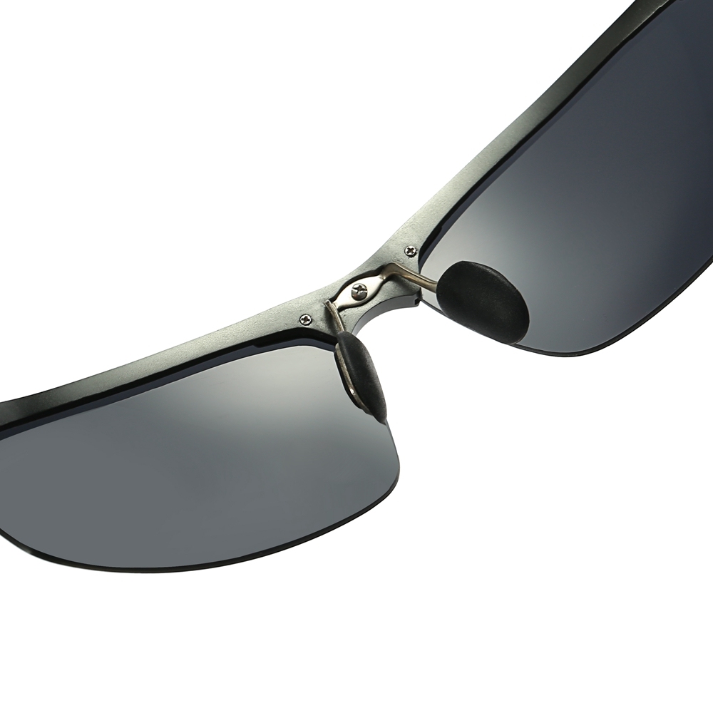 Wholesale Aluminum Sports Polarized Sunglasses for Men Semi-Rimless Cycling Glasses Good Quality Athletic Eyewear Manufacturer China