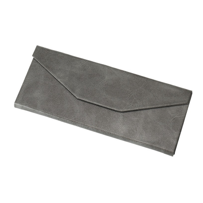 Custom Handmade PU Leather Hard Shell Foldable Triangular Eyewear Case for Sunglasses Packaging with Magnetic Closure Collapsible Glasses Box