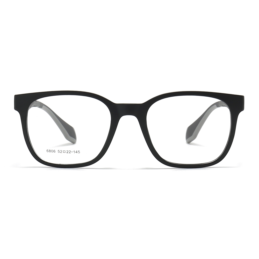Wholesale TR90 Modern Square Optical Frames with Spring Hinges Men's Casual Prescription Eyeglasses for Everyday Use Glasses Manufacturer China