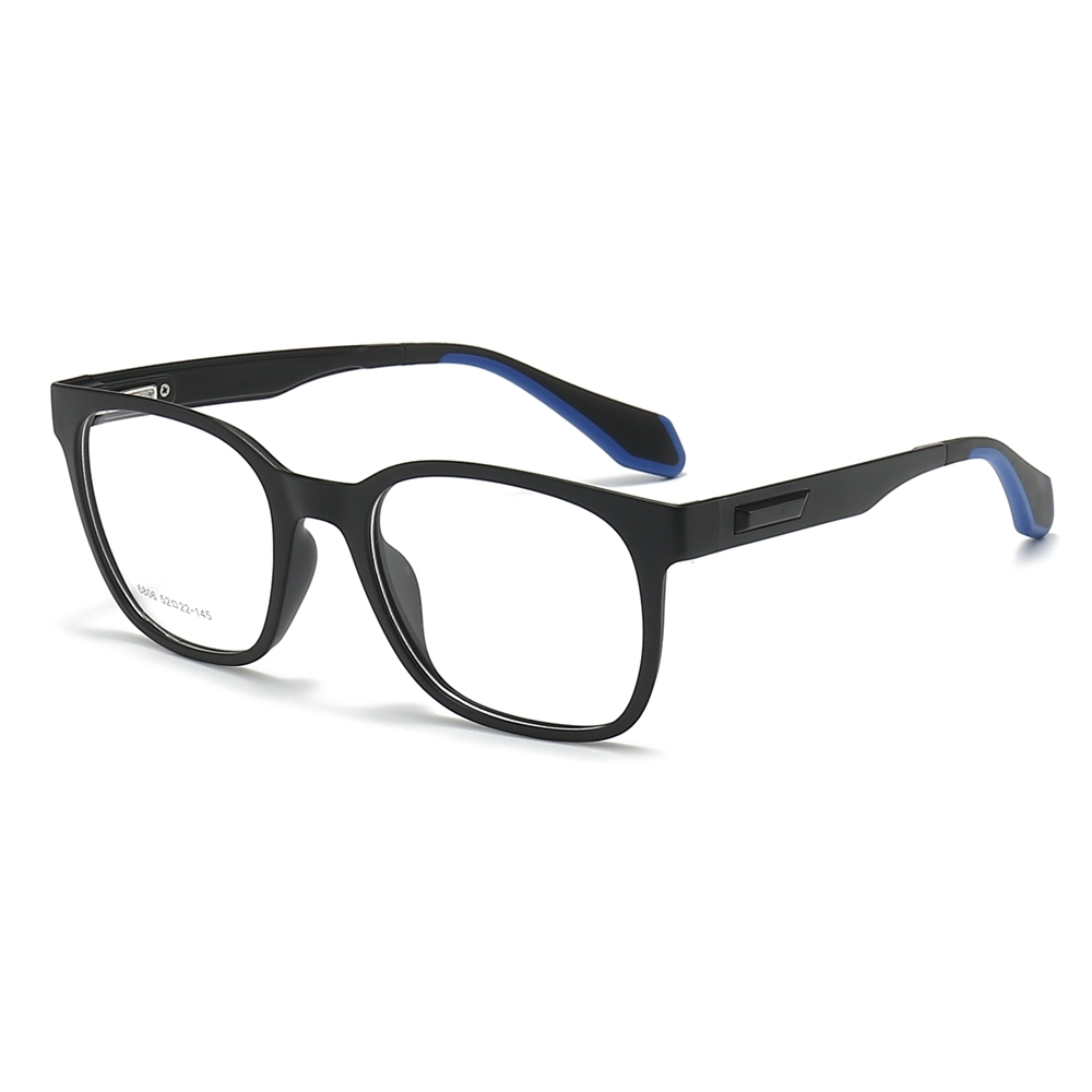 Wholesale TR90 Modern Square Optical Frames with Spring Hinges Men's Casual Prescription Eyeglasses for Everyday Use Glasses Manufacturer China