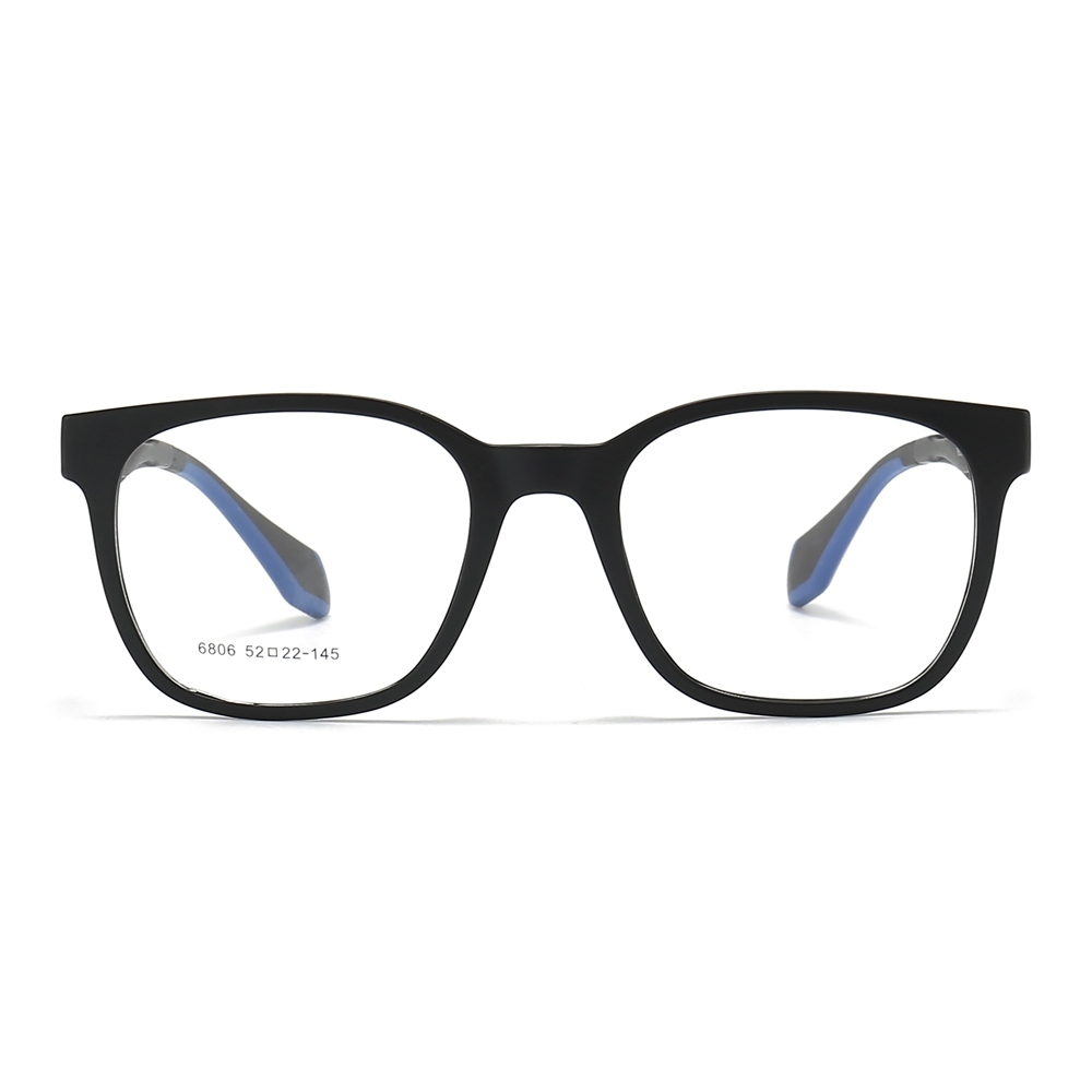 Wholesale TR90 Modern Square Optical Frames with Spring Hinges Men's Casual Prescription Eyeglasses for Everyday Use Glasses Manufacturer China