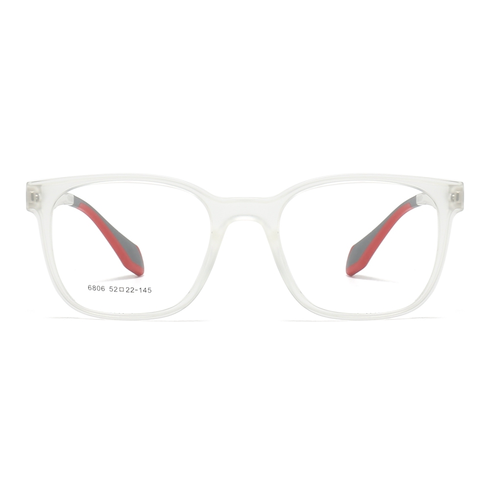Wholesale TR90 Modern Square Optical Frames with Spring Hinges Men's Casual Prescription Eyeglasses for Everyday Use Glasses Manufacturer China