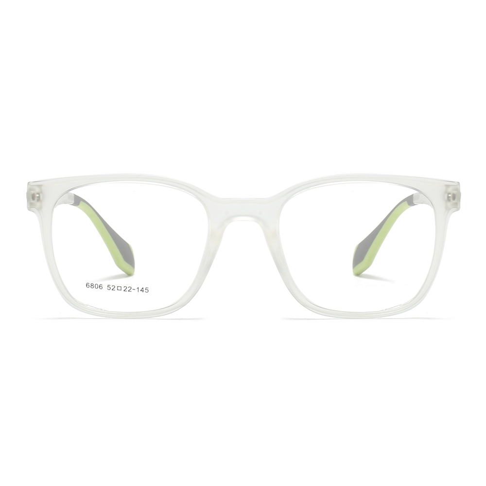 Wholesale TR90 Modern Square Optical Frames with Spring Hinges Men's Casual Prescription Eyeglasses for Everyday Use Glasses Manufacturer China