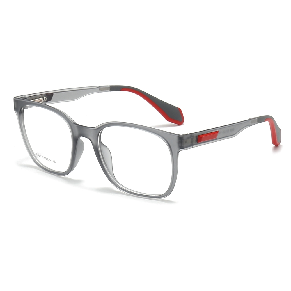 Wholesale TR90 Modern Square Optical Frames with Spring Hinges Men's Casual Prescription Eyeglasses for Everyday Use Glasses Manufacturer China